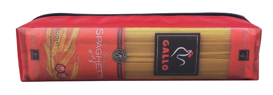 Historieta preciosa Zippered niños de la bolsa para la caja de lápiz de la cremallera de la comida una de los muchachos
